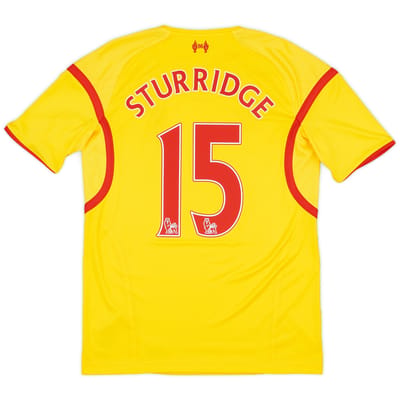 2014-15 Liverpool Away Shirt Sturridge #15 - 6/10 - (S)
