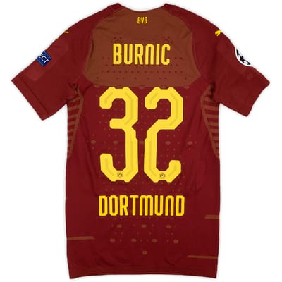 2018-19 Borussia Dortmund Player Issue Champions League Third Shirt Burnic #32 - 8/10 - (M)