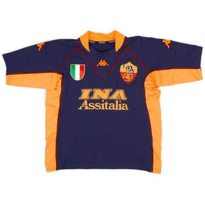 2001-02 Roma Third Shirt - 6/10 - (13-14 Years)