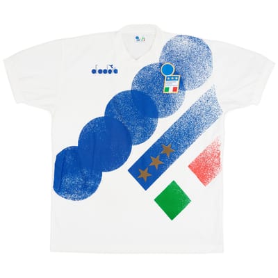 1992-94 Italy Diadora Training Shirt - 5/10 - (XL)