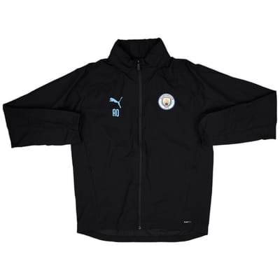 2019-20 Manchester City Staff Issue Puma Hooded Rain Jacket AO - 10/10 - (L)