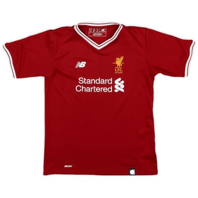 2017-18 Liverpool 125 Years Home Shirt - 9/10 - (6-7 Years)