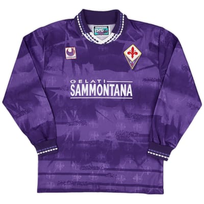 1994-95 Fiorentina Home L/S Shirt - 8/10 - (L)