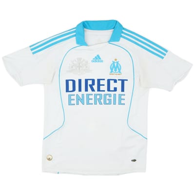 2008-09 Olympique Marseille Home Shirt - 6/10 - (13-14 Years)