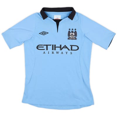 2012-13 Manchester City Home Shirt - 5/10 - (7-8 Years)