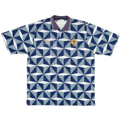 1990-92 Northern Ireland Away Shirt - 5/10 - (XL)