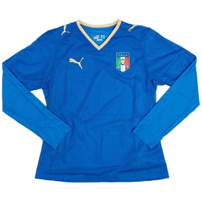 2007-08 Italy Home L/S Shirt - 9/10 - (Women's M)