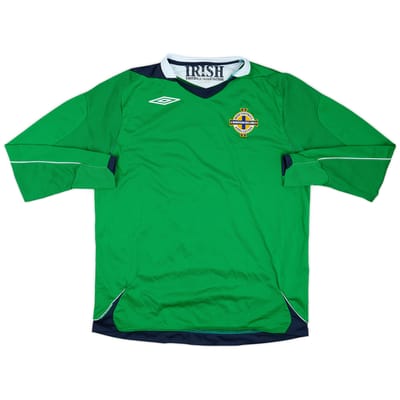 2006-08 Northern Ireland Home L/S Shirt - 8/10 - (L)