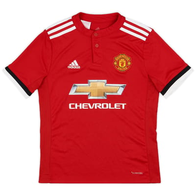 2017-18 Manchester United Home Shirt - 8/10 - (11-12 Years)
