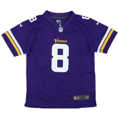 2016-17 Minnesota VIkings Bradford #8 Nike Game Home Jersey - 7/10 - (M.Boys)