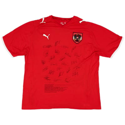 2008-09 Austria 'Signed' Home Shirt - 7/10 - (XXL)