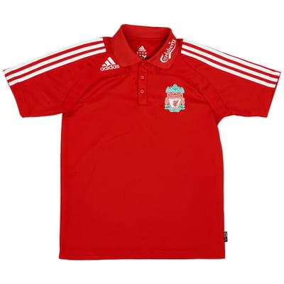 2008-09 Liverpool adidas Polo Shirt - 8/10 - (S)