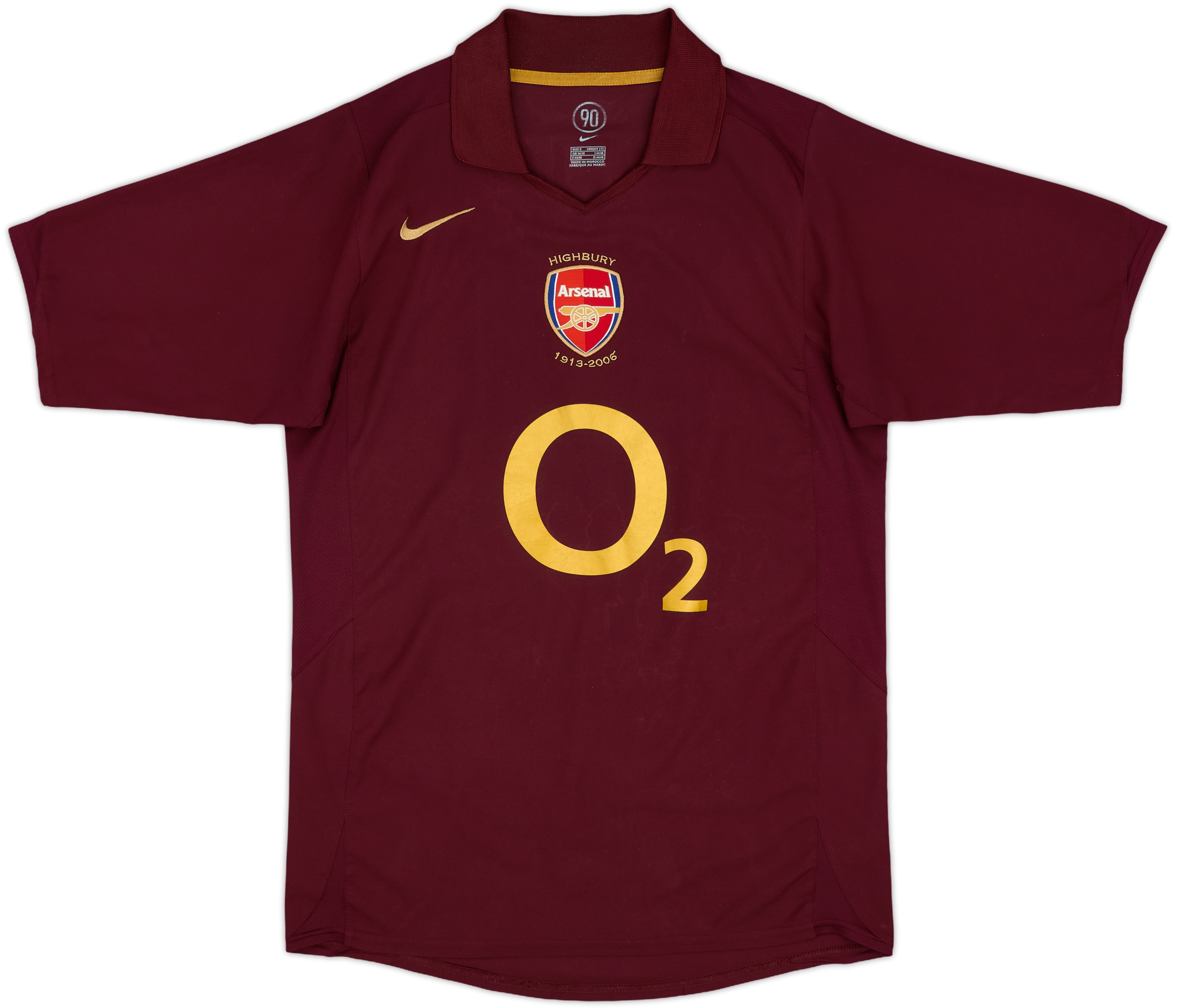 Nike製のArsenal FCの2005-06シーズンモデル Nike Arsenal Mens SS Home Shirt 2005/06 | ARSH05901109used | FOOTY.COM