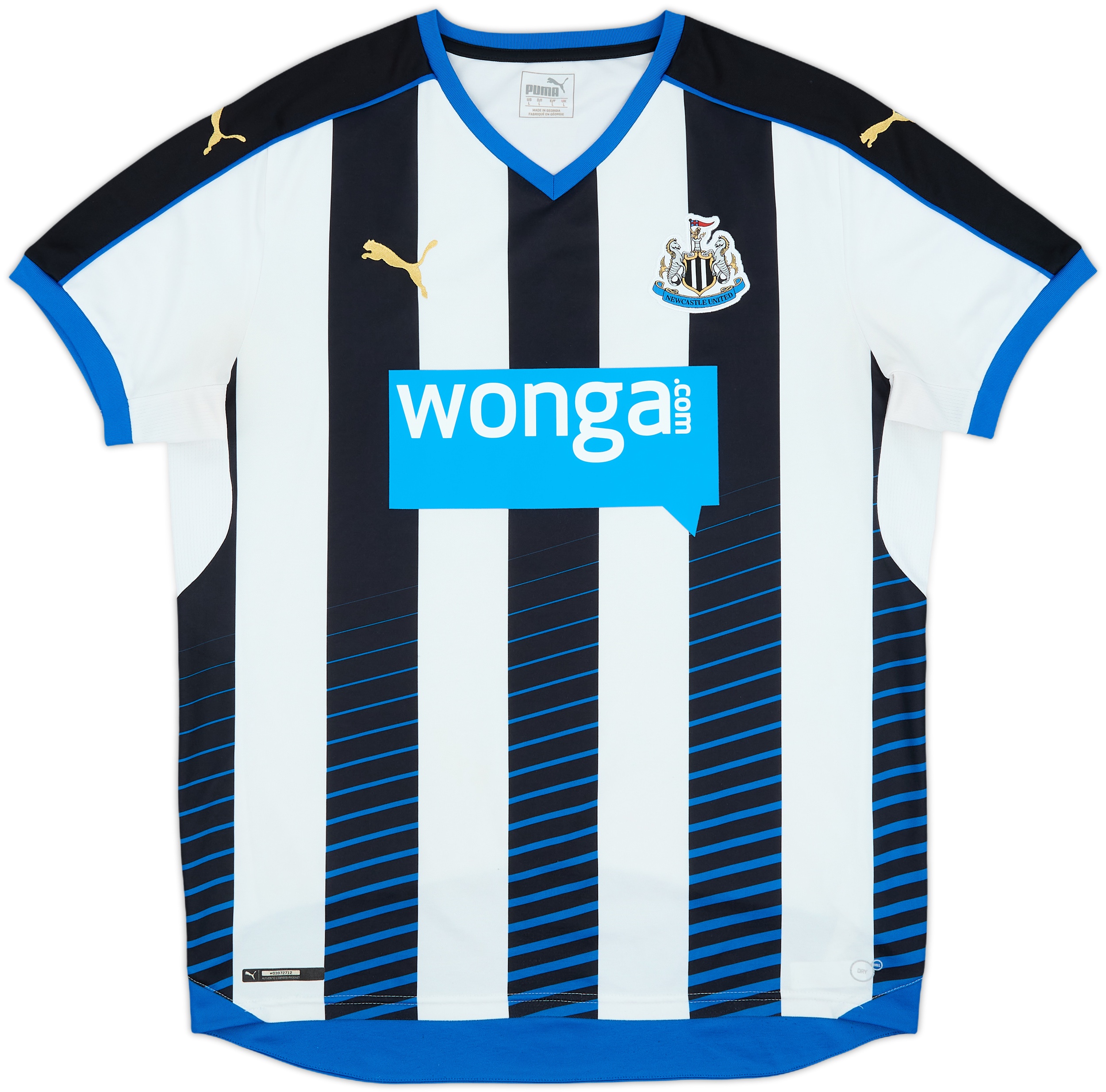 Puma Newcastle United Mens SS Home Shirt 2015/16