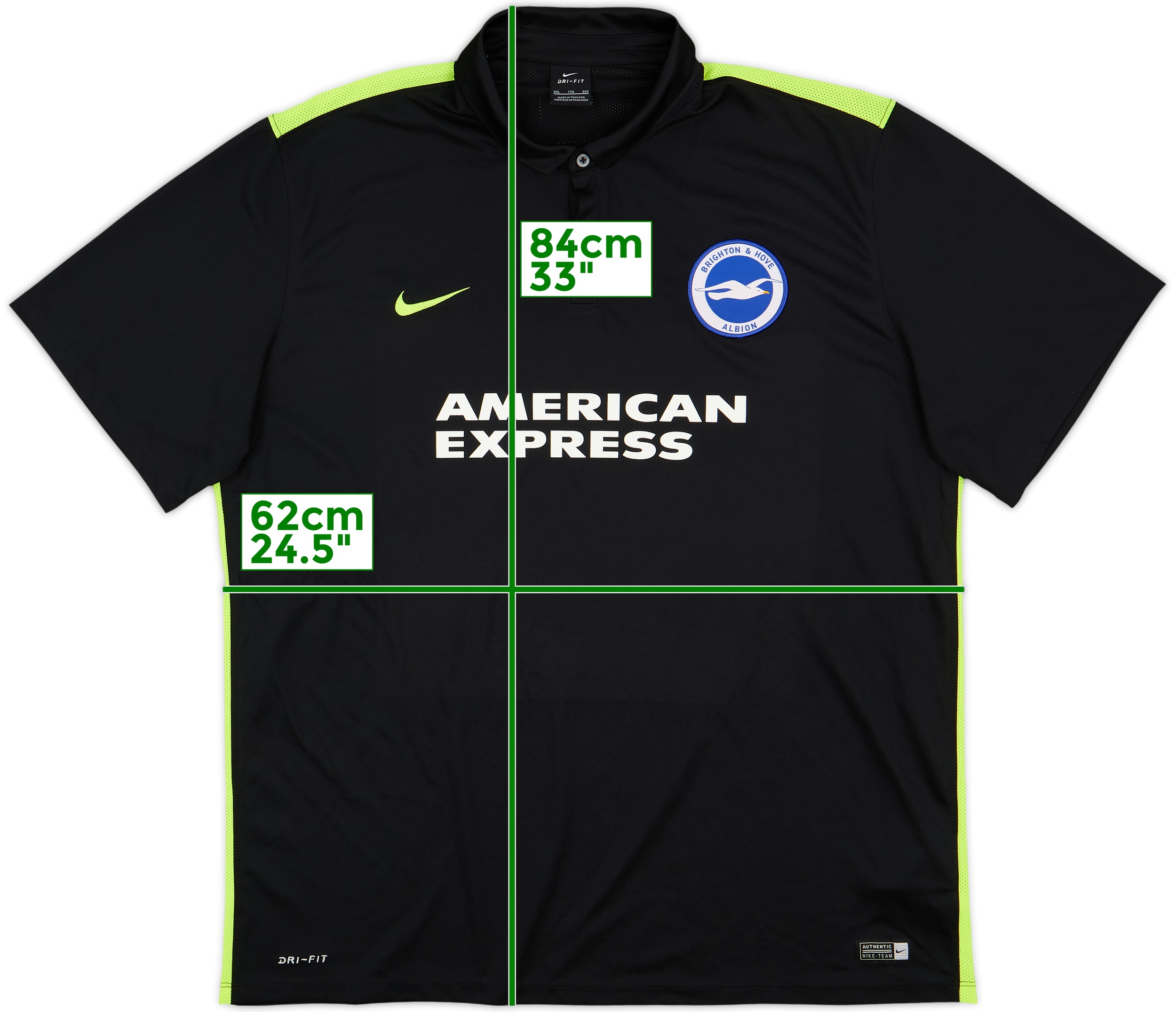 Nike Brighton & Hove Albion Mens SS Away Shirt 2016/17