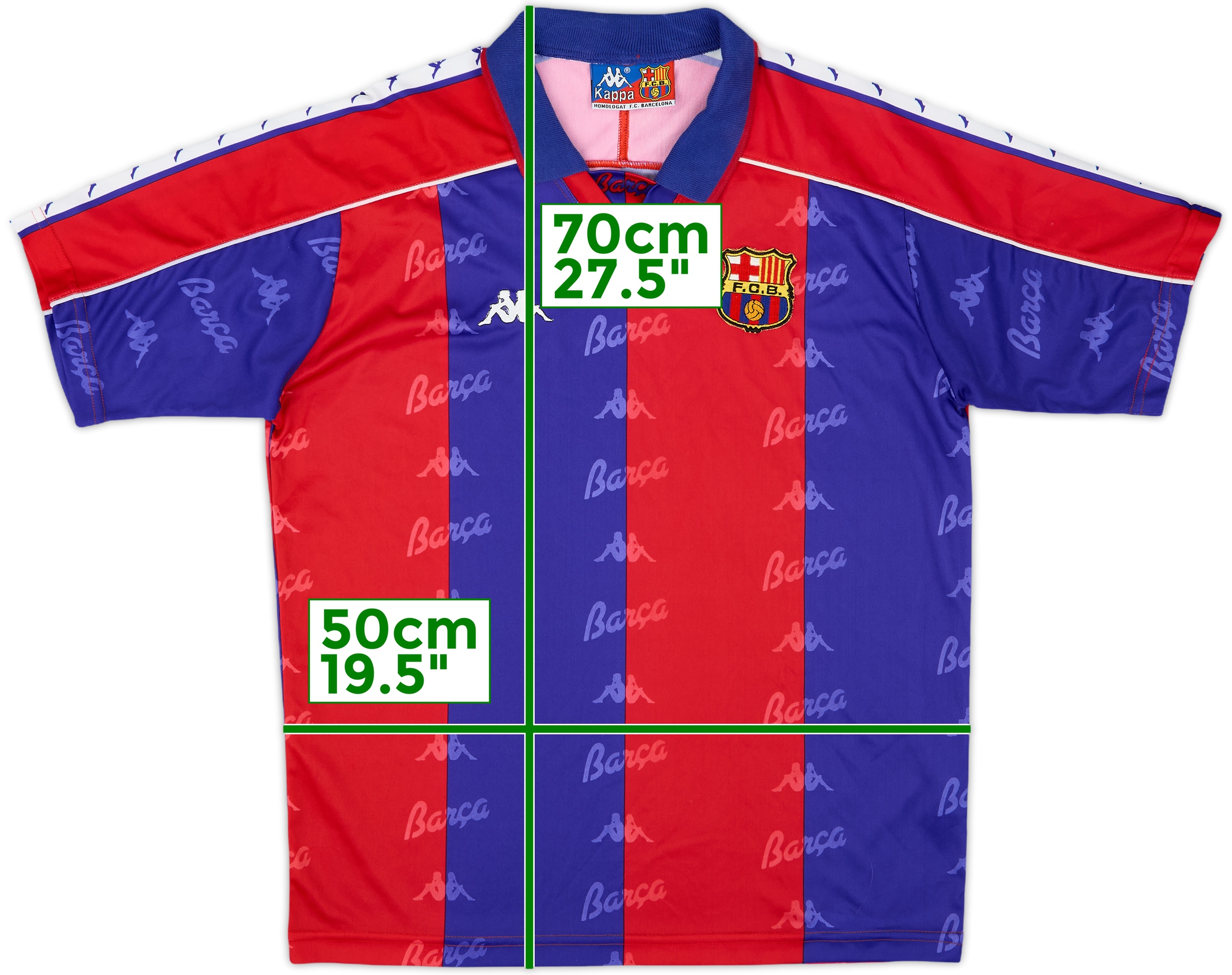 Kappa Barcelona Mens SS Home Shirt 1992/93 | BARH93399349used