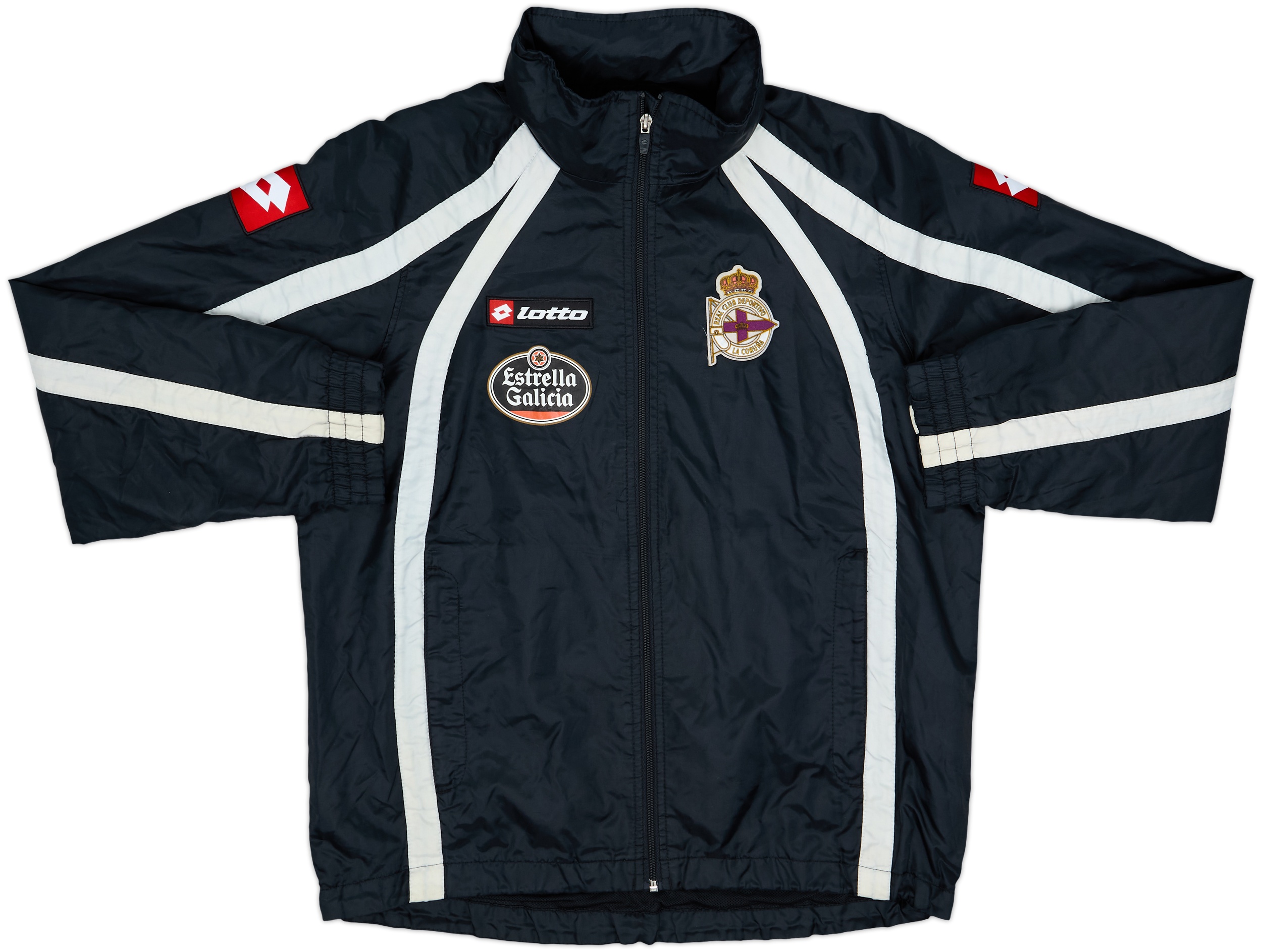 2009-10 Deportivo de La Coruna Lotto Hooded Rain Jacket - 8/10 - (M)