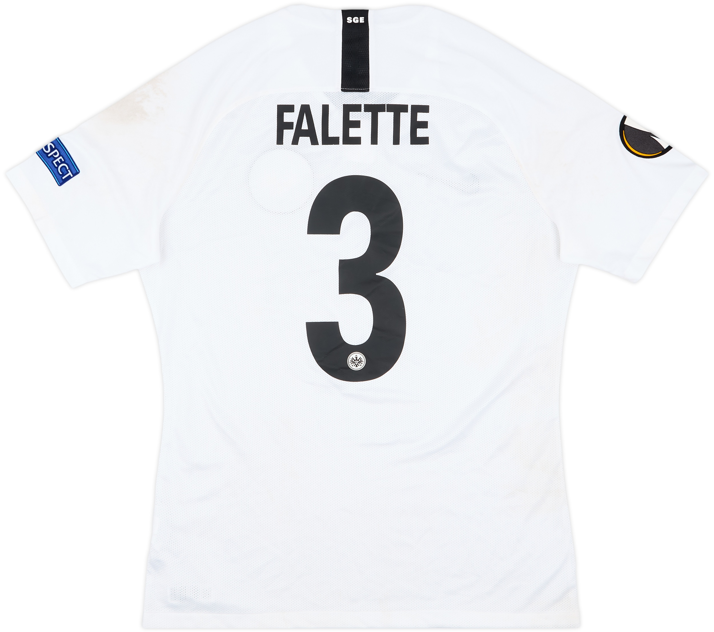 2018-19 Eintracht Frankfurt Match Worn Europa League Away Shirt