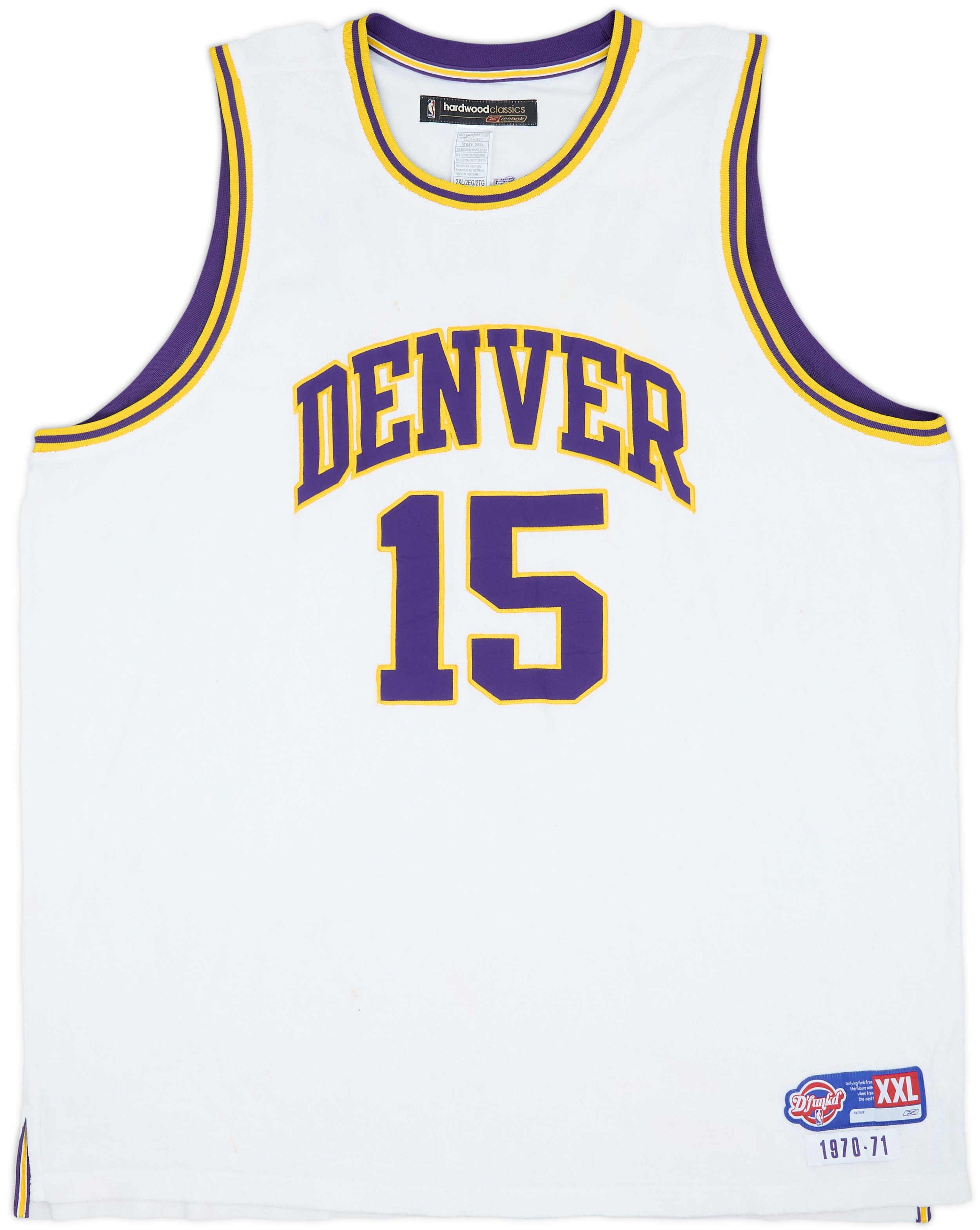 1970-71 Denver Nuggets Anthony #15 Reebok D'funkd Hardwood