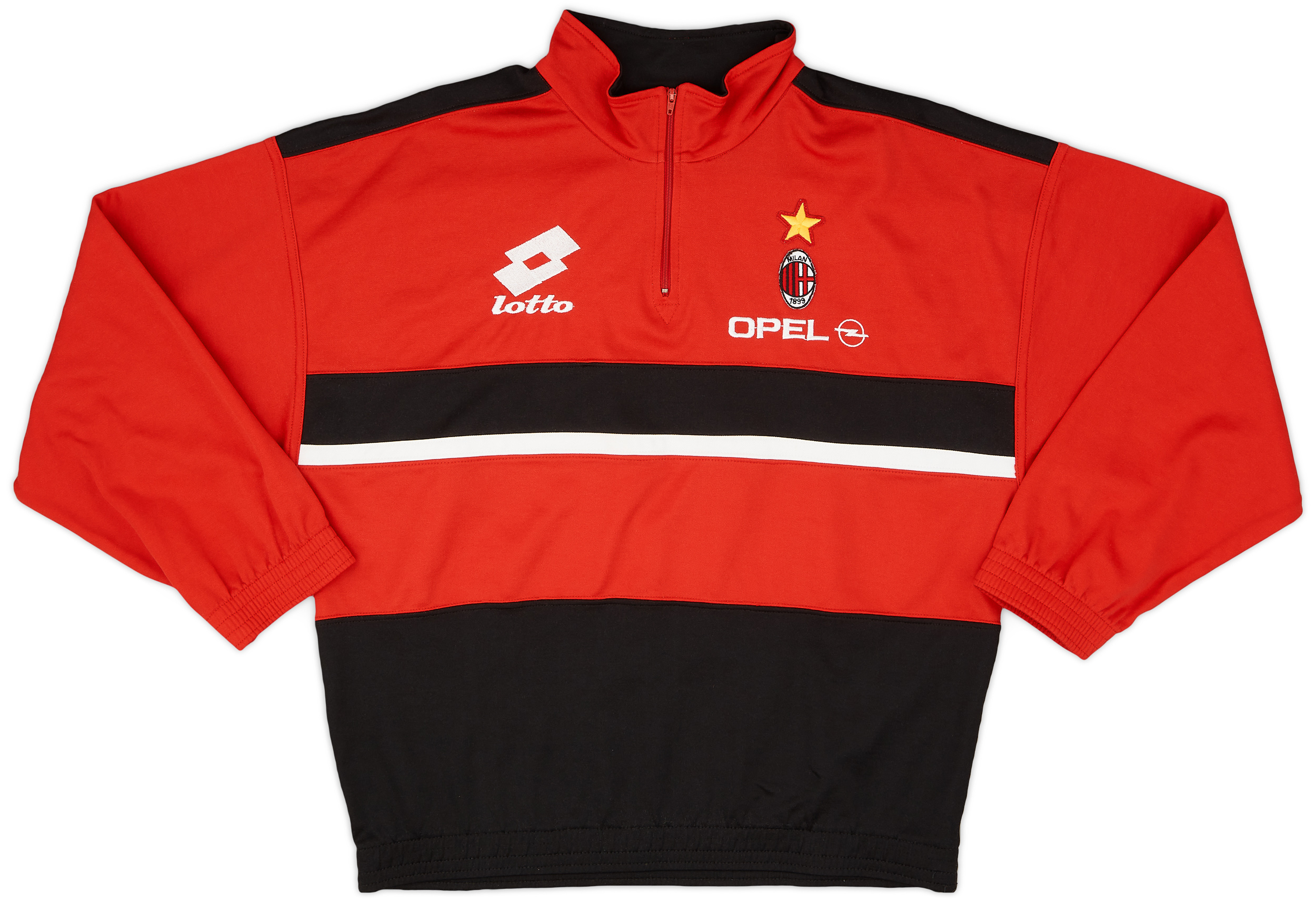 1994-95 AC Milan Lotto 1/4 Zip Track Jacket - 8/10 - (S)