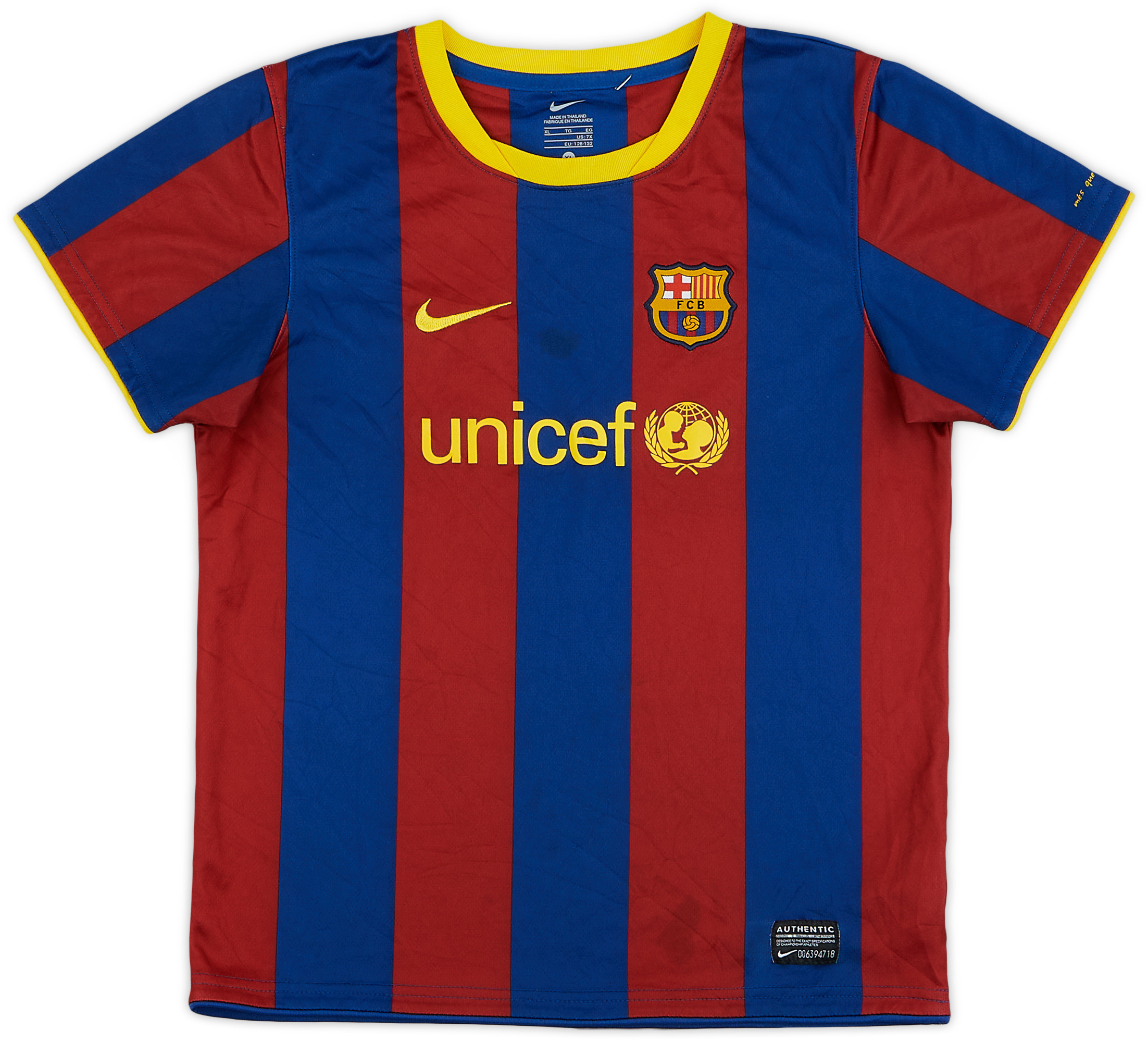 2010-11 Barcelona Home Shirt - 6/10 - (S.Boys)