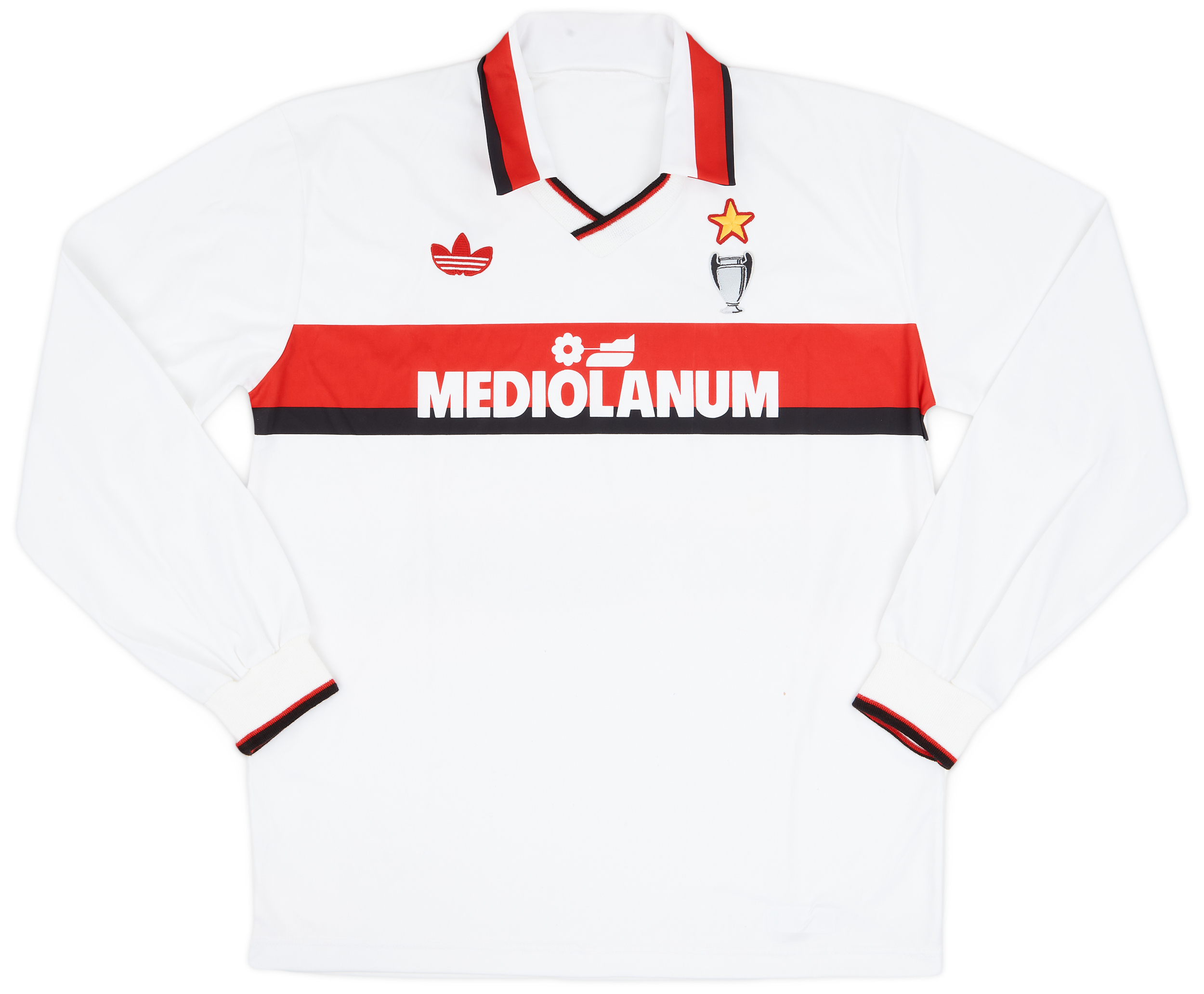 1990-91 AC Milan Away L/S Shirt - 7/10 - (L)