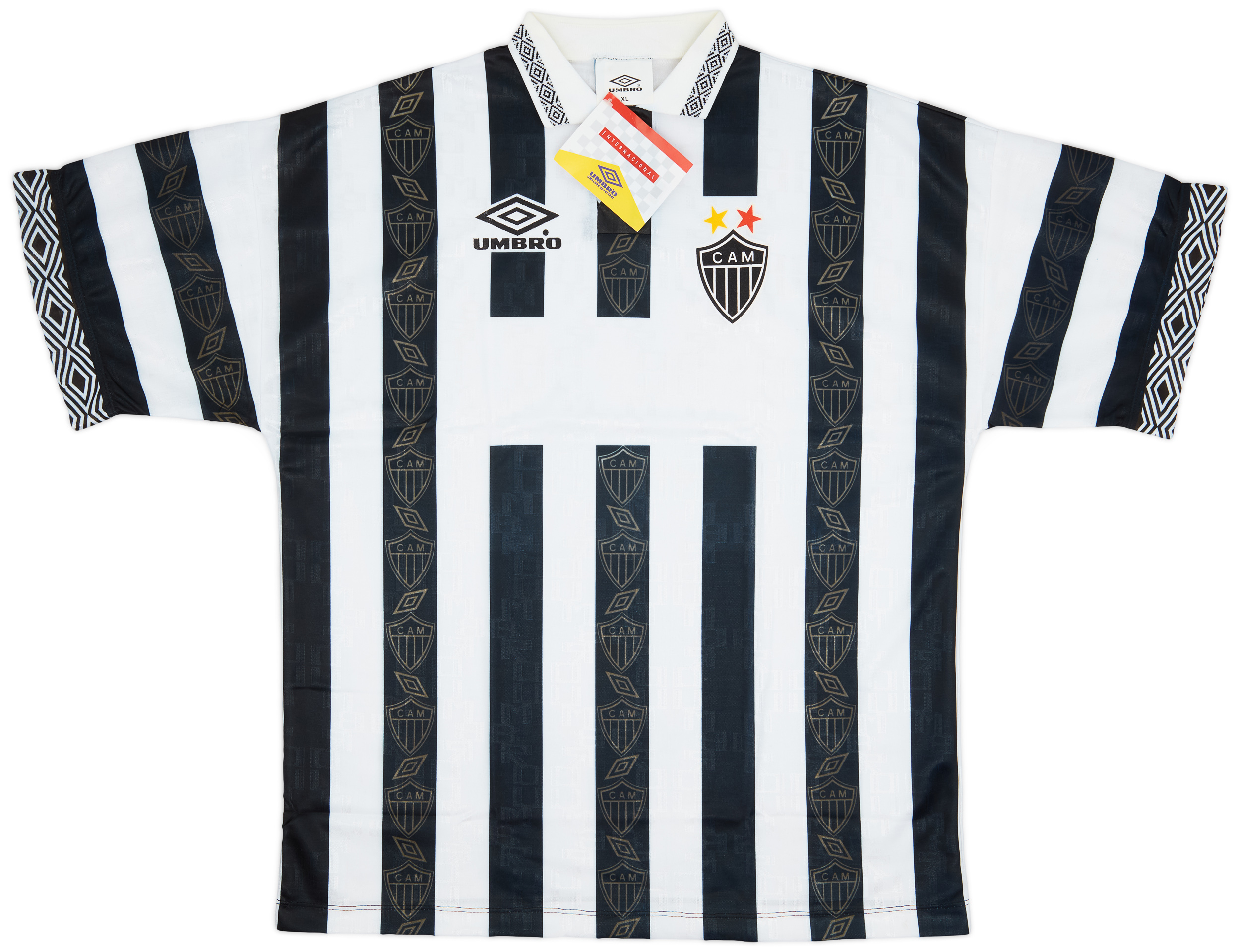 Atlético Mineiro 2001  V2 Kit ゲームシャツ Atlético Mineiro 2001 V2 Kit ゲームシャツ Atlético Mineiro 2001 V2