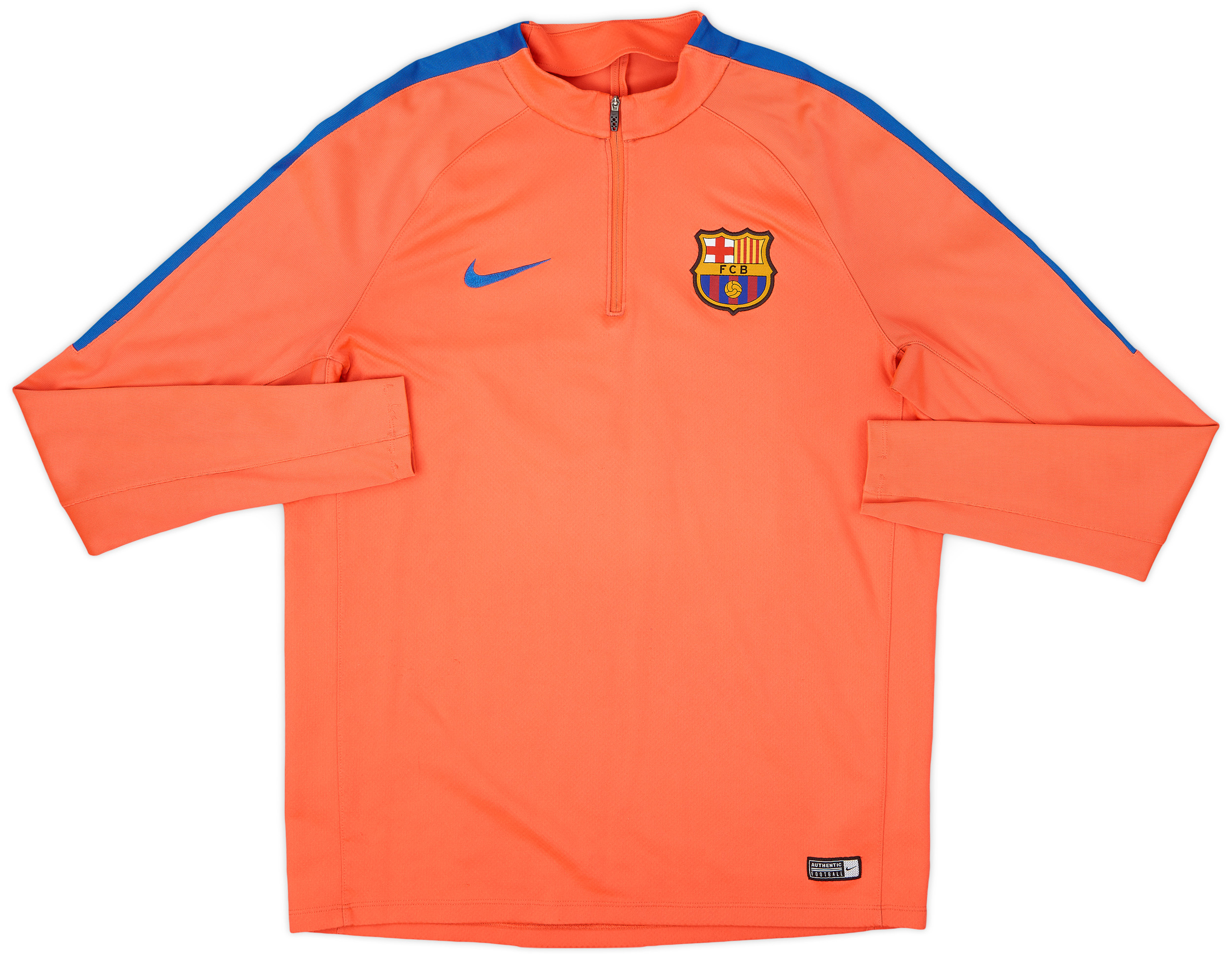 2016-17 Barcelona Nike 1/4 Zip Drill Top - 7/10 - (L)