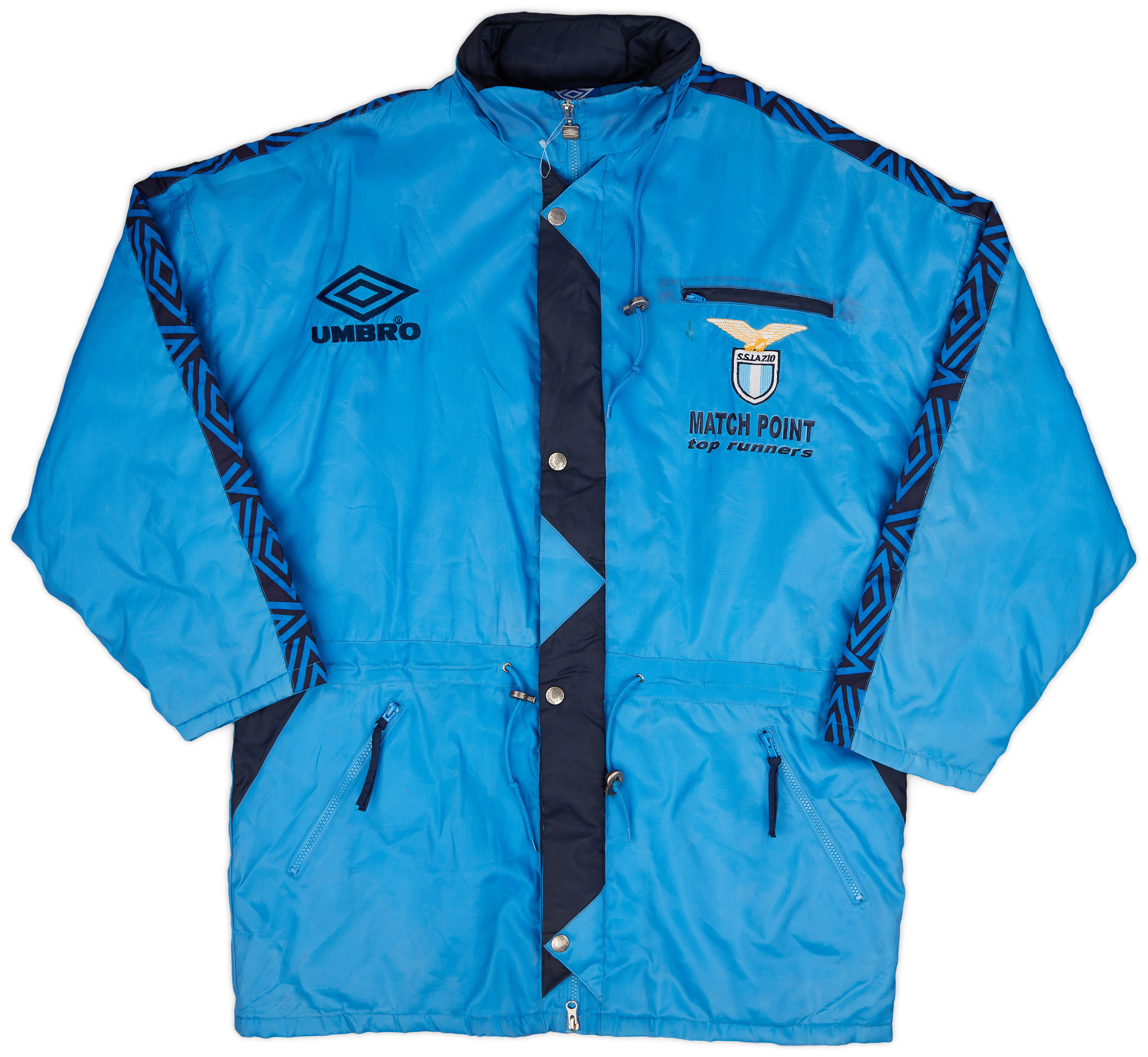 1995-96 Lazio Umbro Padded Bench Coat - 6/10 - (L)