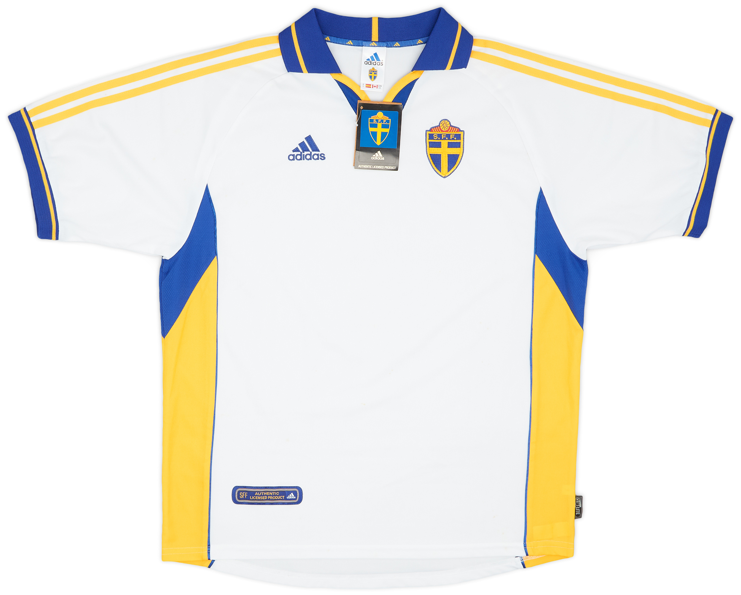 スウェーデン　00 ホーム　ユニフォーム　ユーロ2000 ラーション Sweden Euro 2000 Home Shirt #20 Lasson - Online Store From Footuni