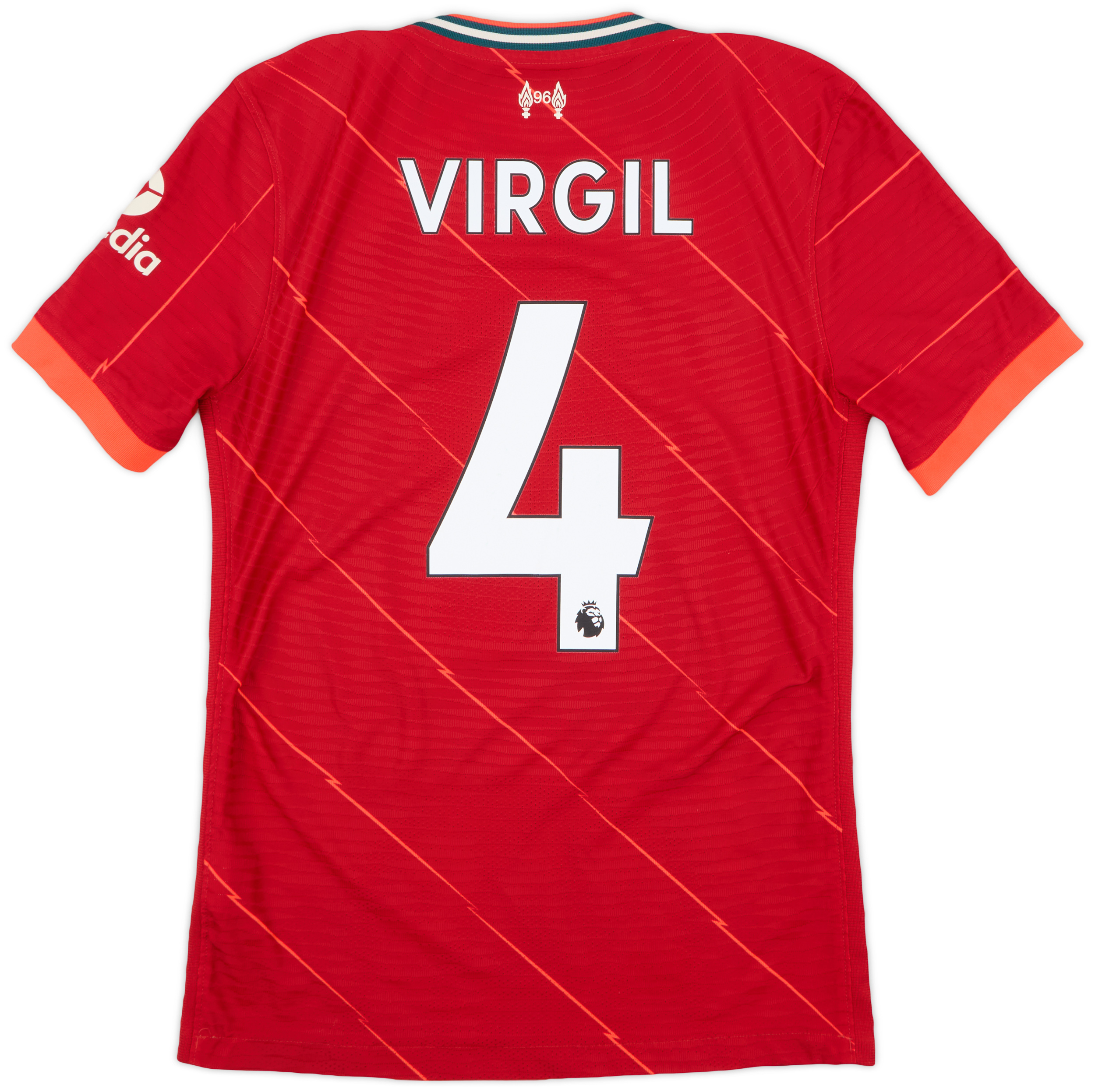 リバプール VIRGIL 4 シャツ 赤 2020-21 Liverpool Home Shirt Virgil #4