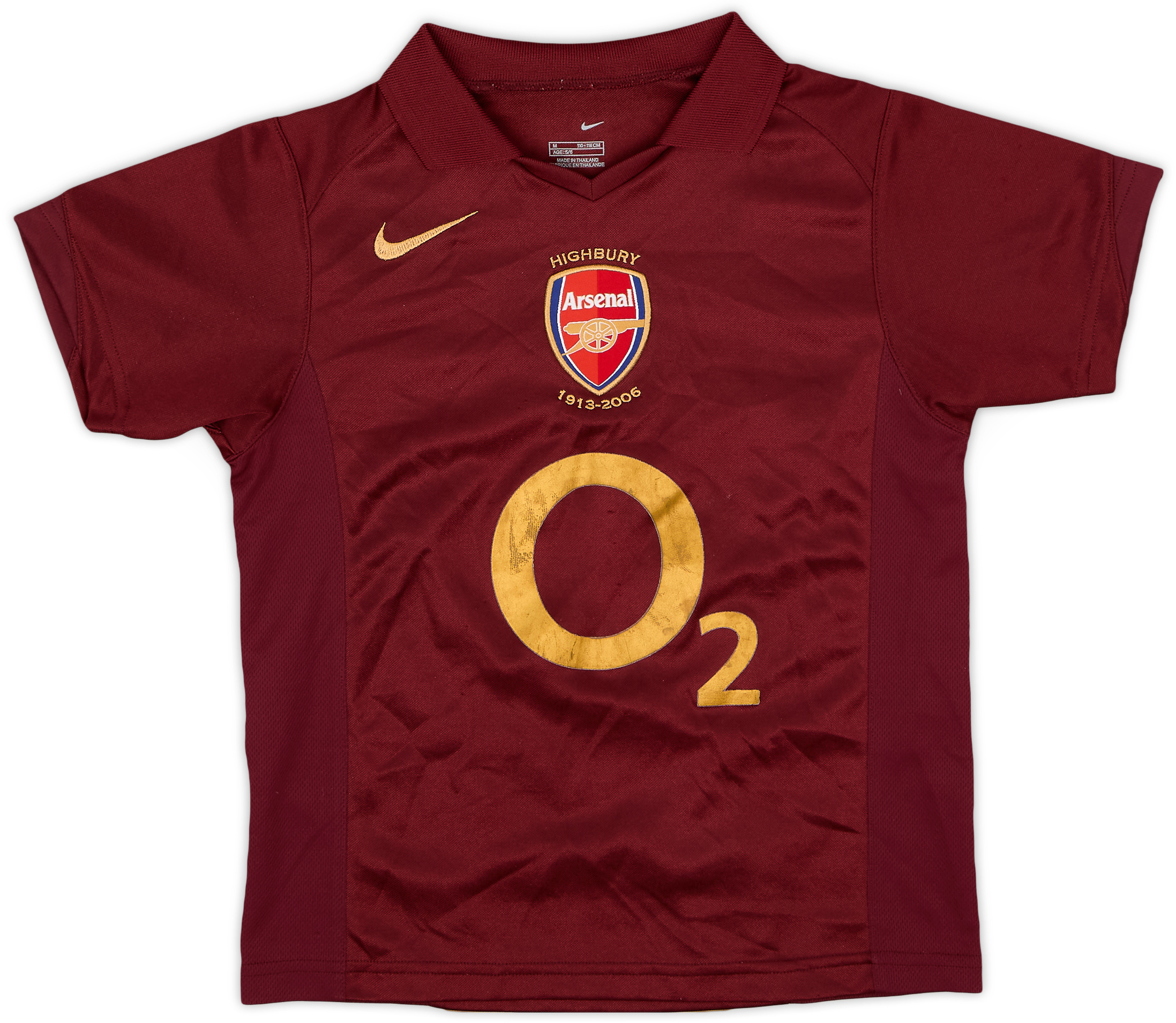 2005-06 Arsenal Home Shirt - 6/10 - (5-6 Years)