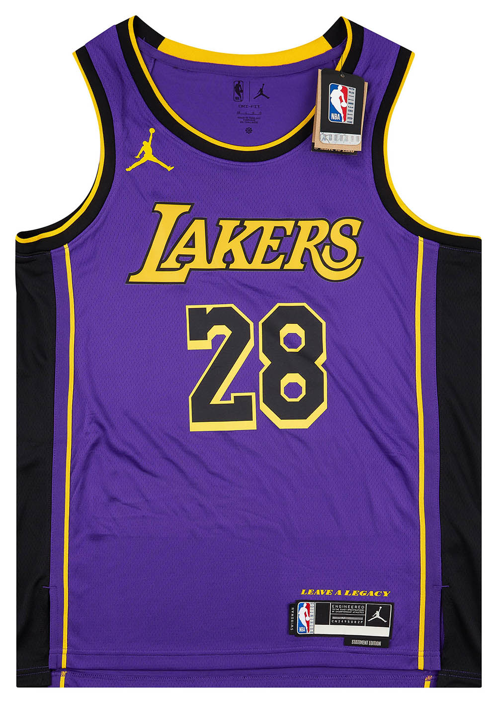 2023-24 LA Lakers Hachimura #28 Jordan Swingman Alternate Jersey (M)