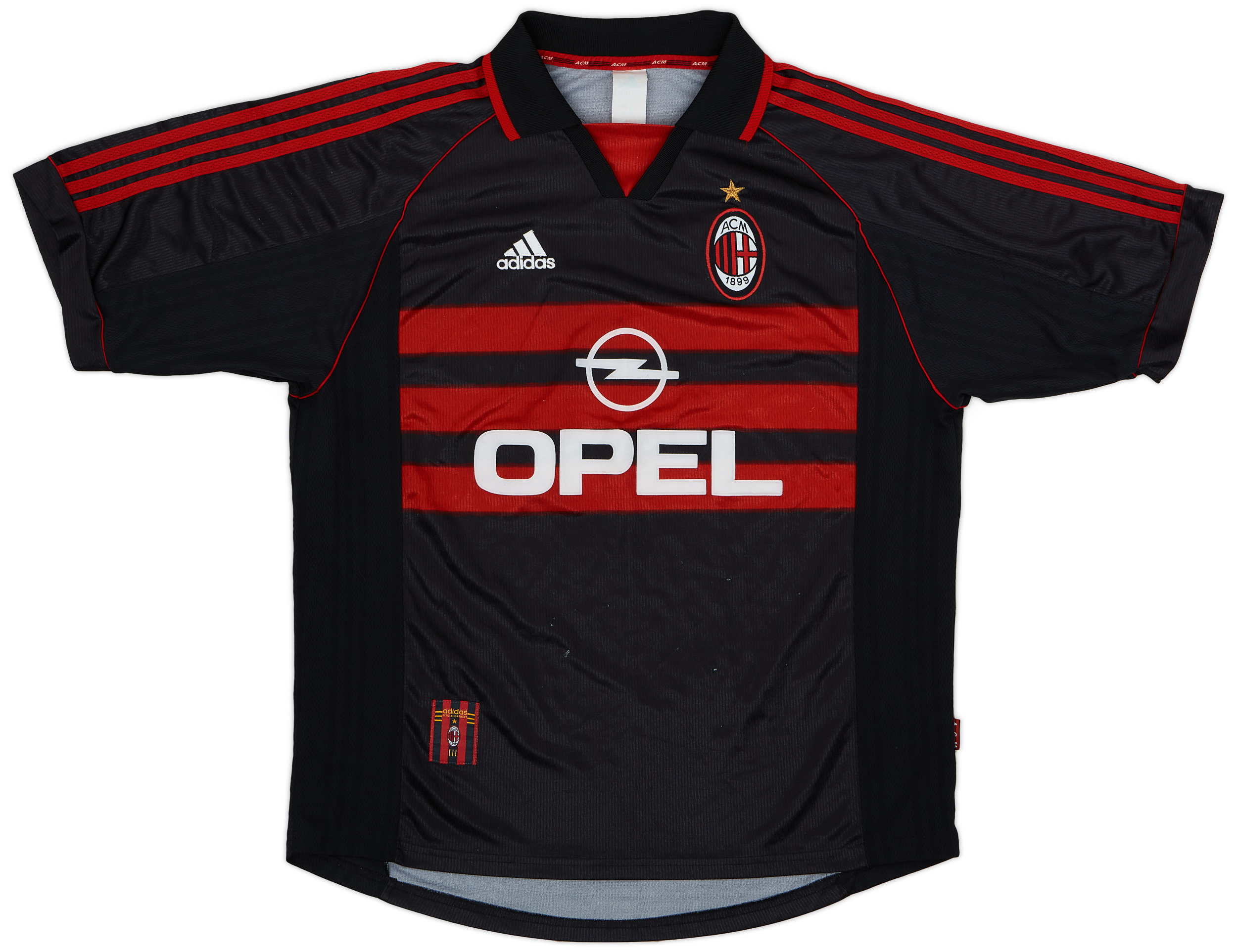 研*中様 AC Milan 1998-1999 ホームウェア ビアホフ 研*中様 AC Milan