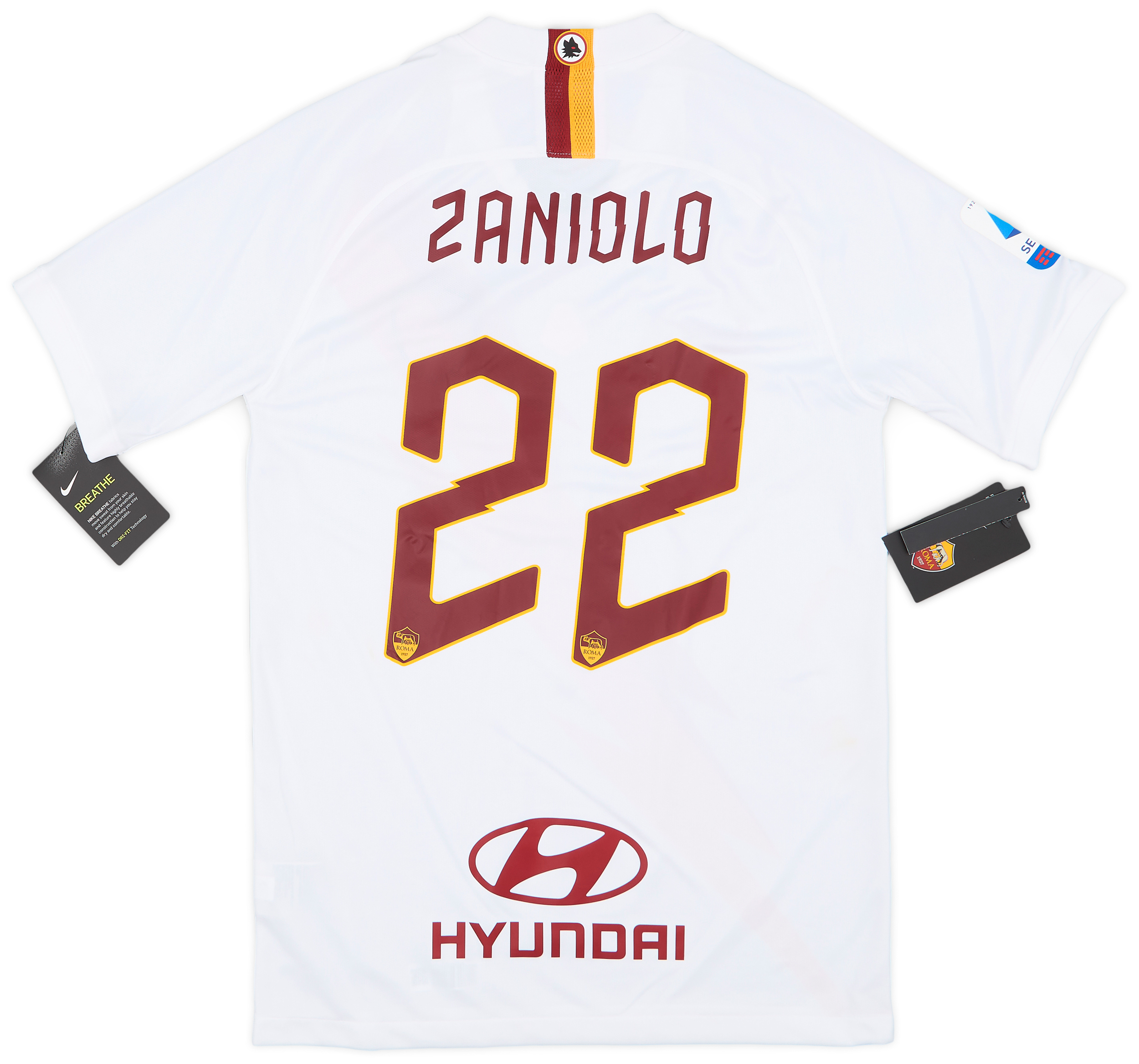 2019-20 Roma Away Shirt Zaniolo #22 (S)