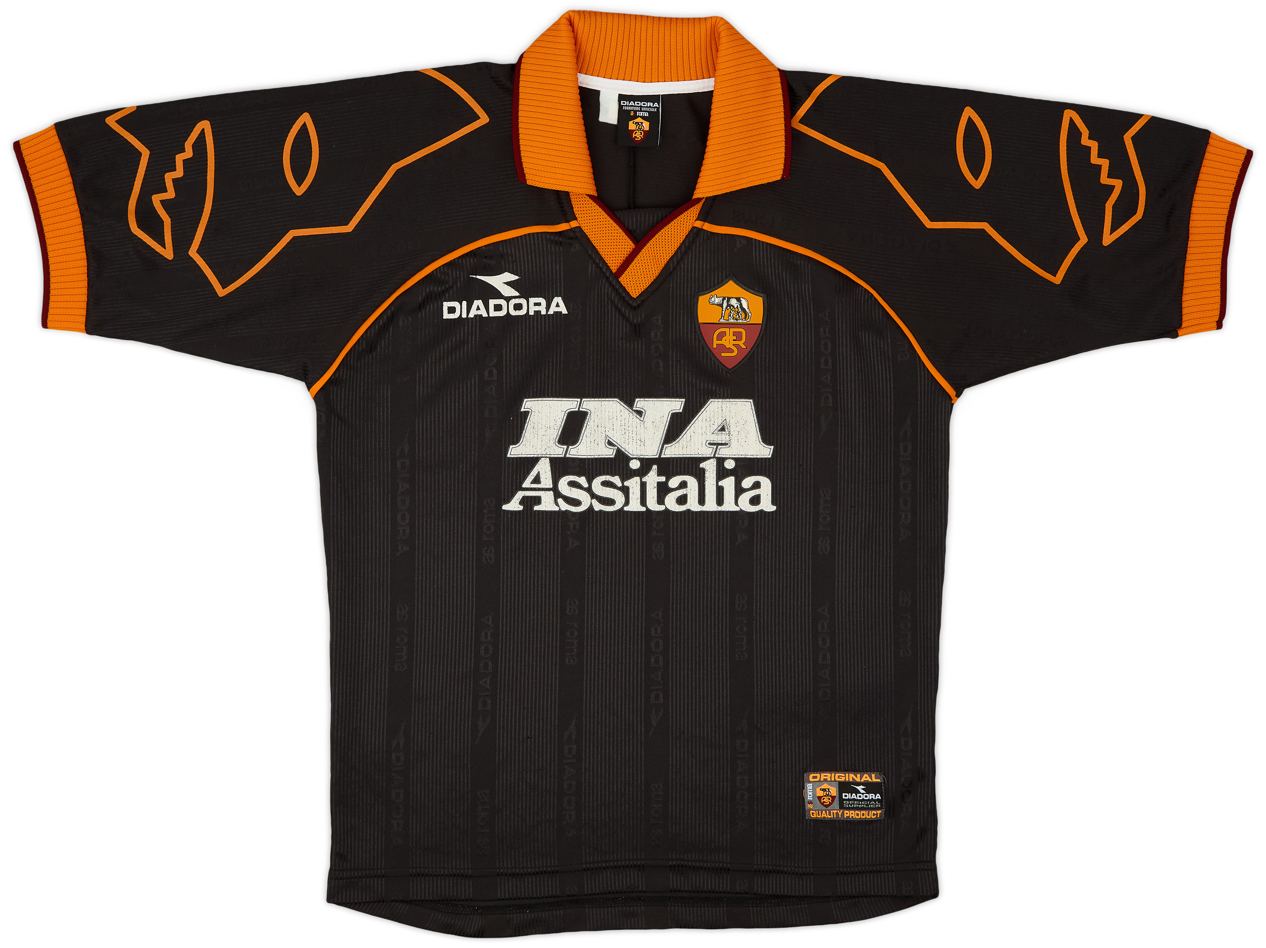 1999 - 00 diadora Roma away 3rd ユニフォーム f82e7ffaf212ce75f80a91dedc6ebc