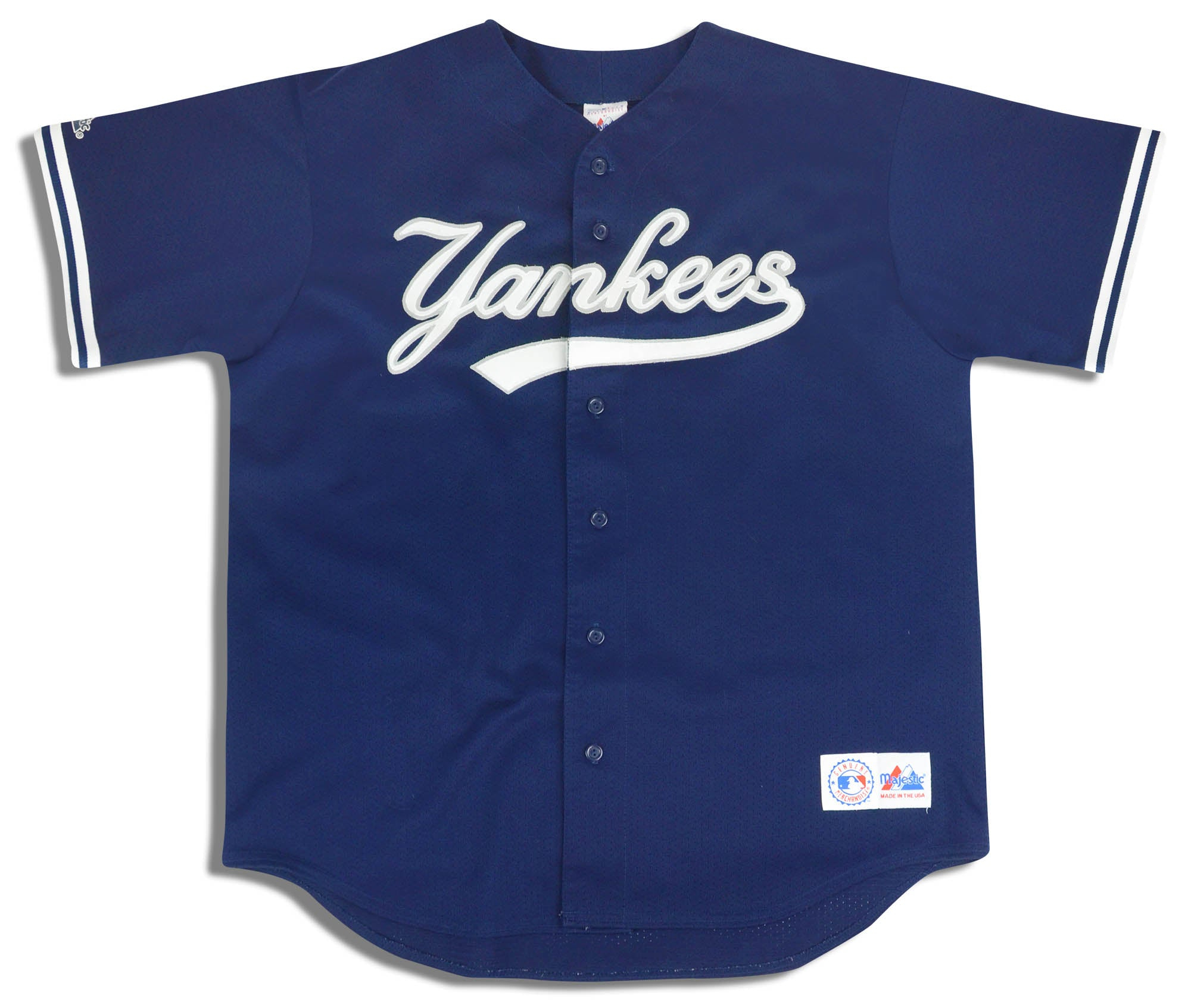 1990s New York Yankees Jeter #2 Majestic Jersey (Alternate) XXL