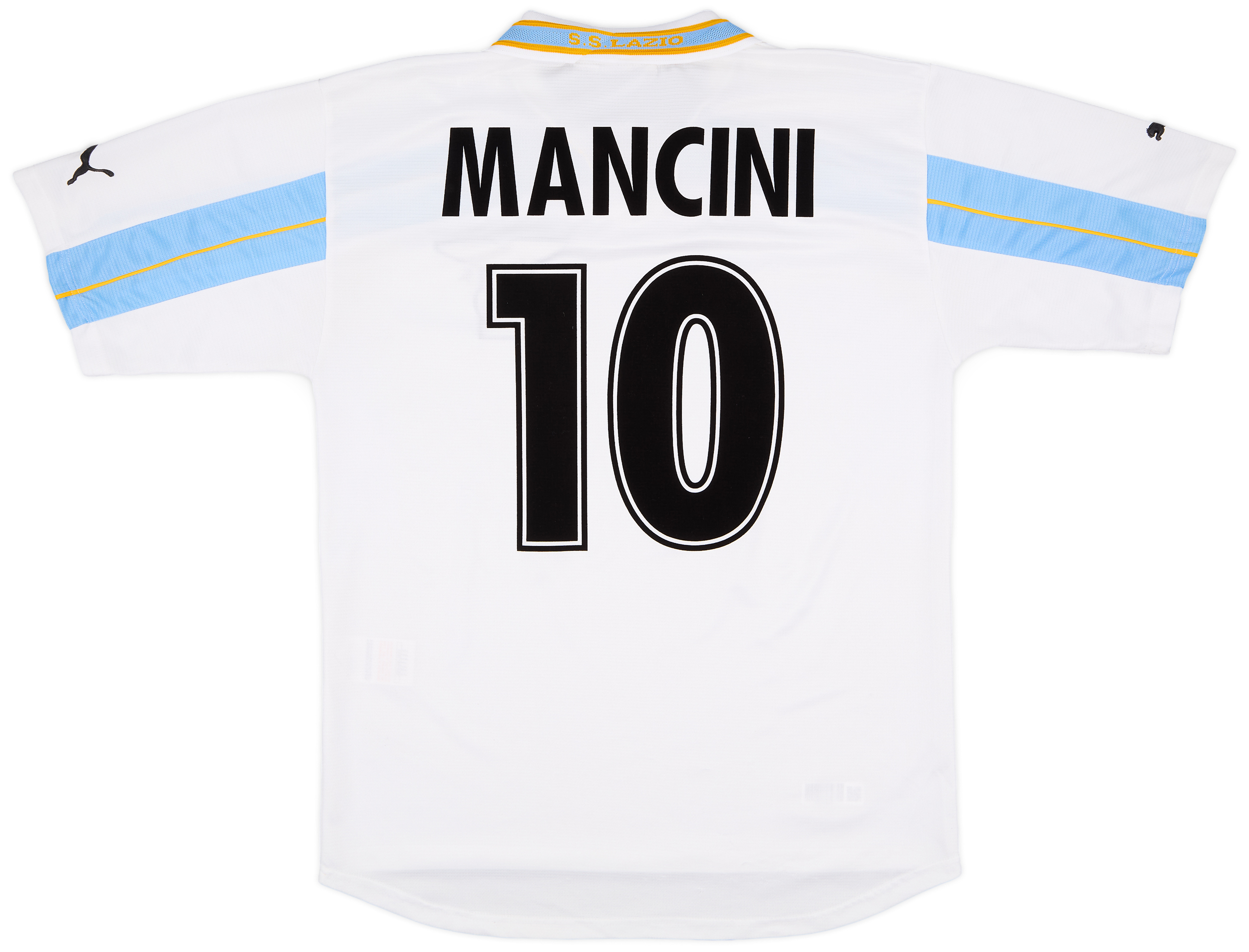 1999-00 Lazio Centenary Home Shirt Mancini #10 - 7/10 - (L)