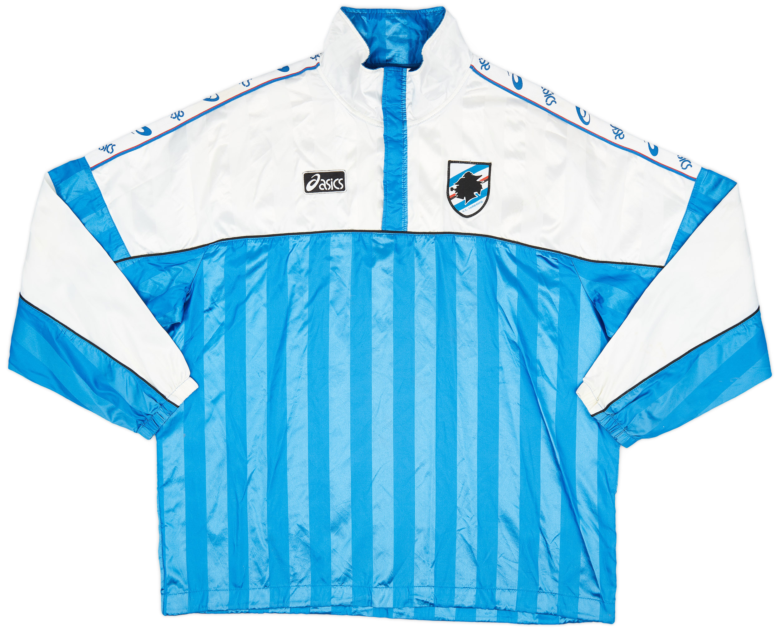 1995-96 Sampdoria Asics 1/4 Zip Track Jacket - 6/10 - (L)