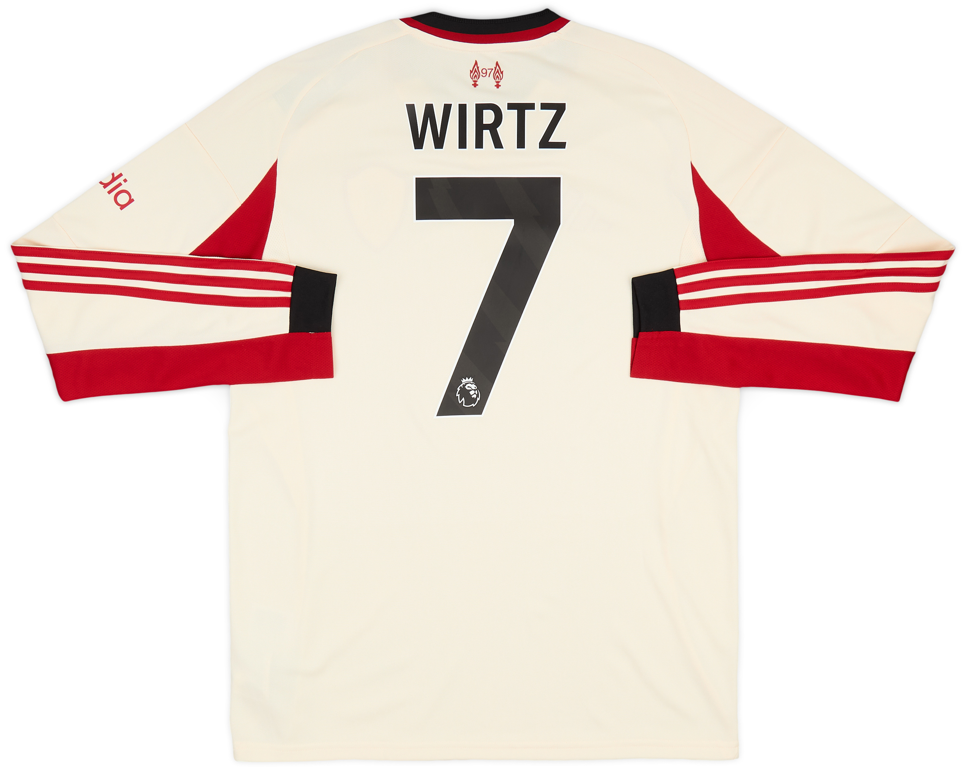 2526Liverpool adidas WIRTZ 7 シャツ Lサイズ リバプール アディダス シャツ WIRTZ 7 2025-26 Liverpool Home L/S