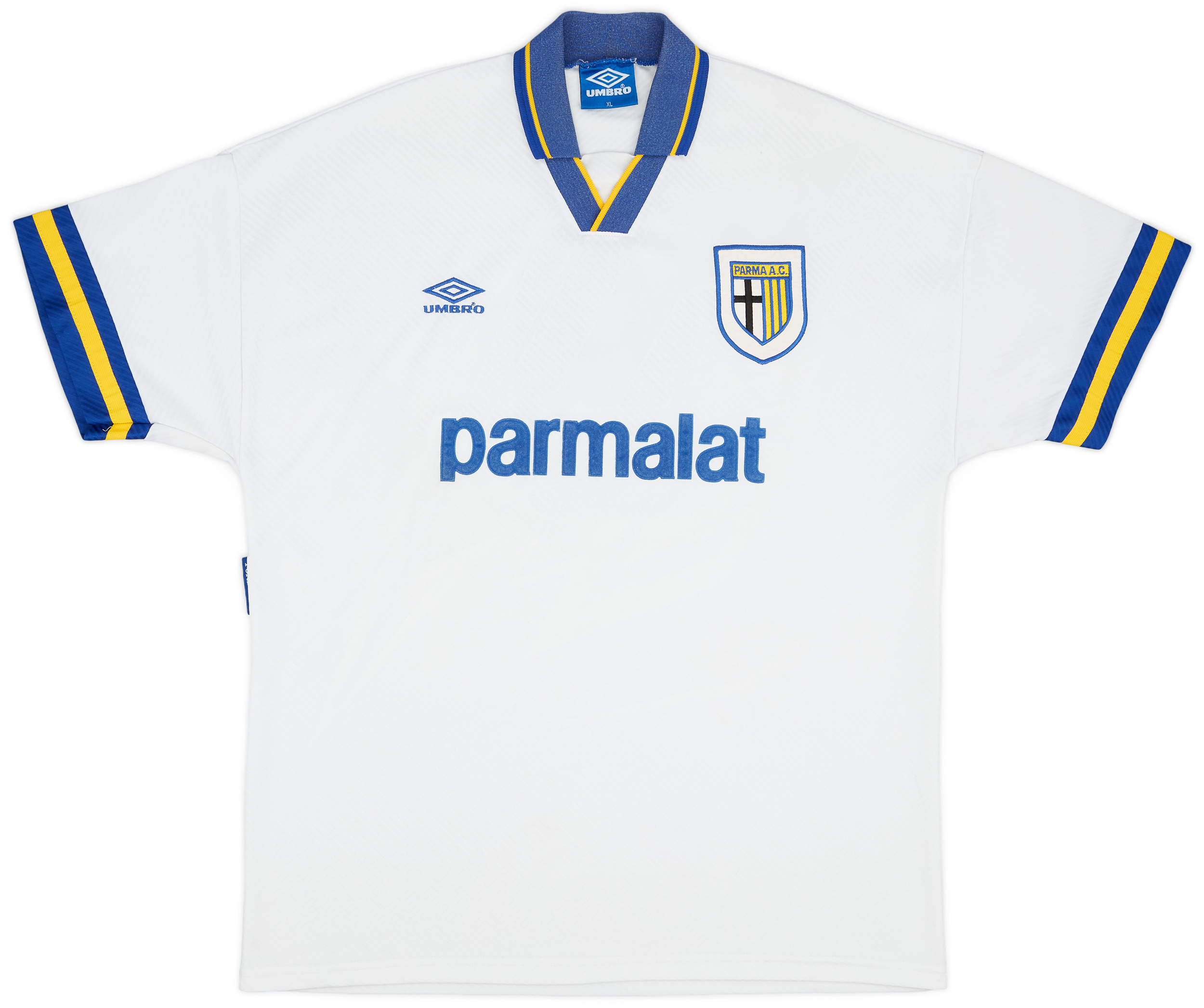 93-95 parma UMBRO game shirt サッカー ユニフォーム 1993-95 Parma Home Shirt #9 - 8/10 - (XL)