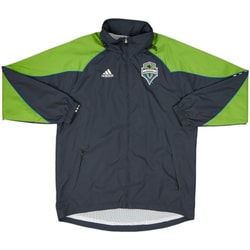 2009-10 Seattle Sounders adidas Hooded Rain Jacket - 8/10 - (L/XL)
