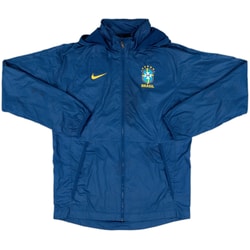 2020-21 Brazil Nike Hooded Rain Jacket - 9/10 - (M)