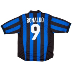 1998-99 Inter Milan Home Shirt Ronaldo #9 - 9/10 - (M)