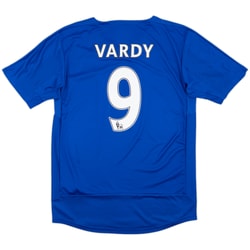 2015-16 Leicester Home Shirt Vardy #9 - 7/10 - (M)