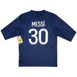 2022-23 Paris Saint-Germain Home L/S Shirt Messi #30 (M)
