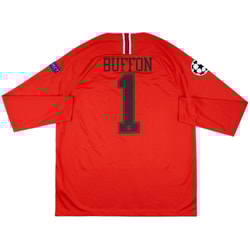 2018-19 Paris Saint-Germain Cup GK Shirt Buffon #1 - 9/10 - (XL)
