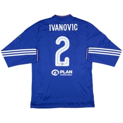 2015-16 Chelsea Player Issue Signed Champions League Home L/S Shirt Ivanovic #2 (L)
