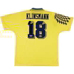 1991-95 Tottenham Away Shirt Klinsmann #18 - 8/10 - (XXL)