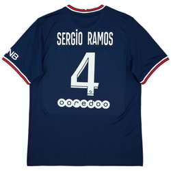 2021-22 Paris Saint-Germain Home Shirt Sergio Ramos #4 (L)